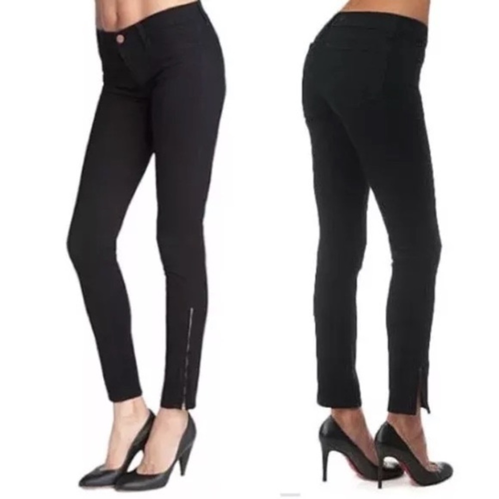 J BRAND THE DEAL NOIR ZIP ANKLE JEAN SIZE 26